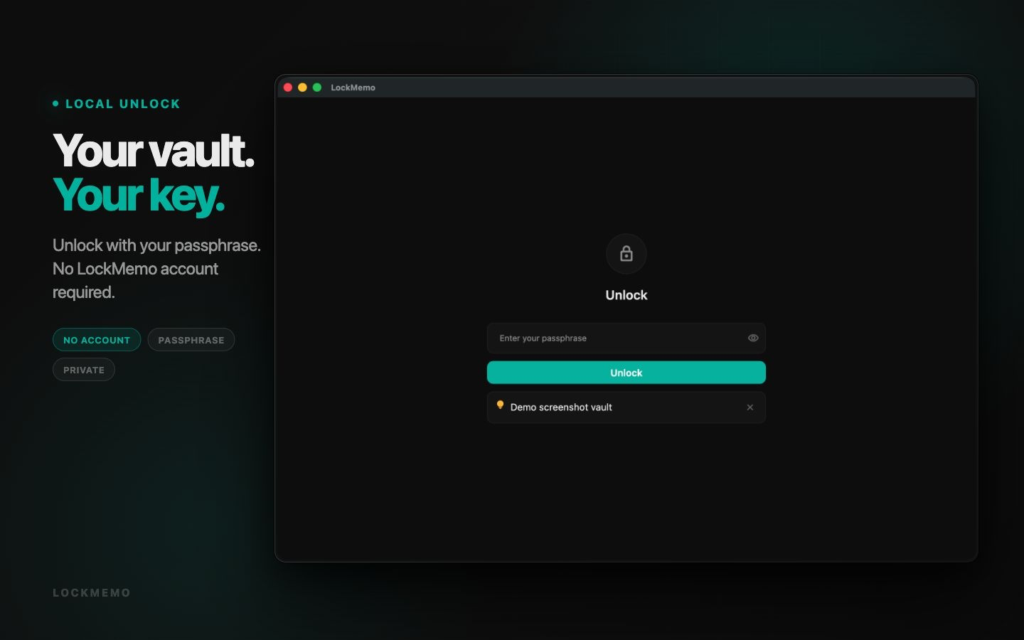 LockMemo: Password & 2FA