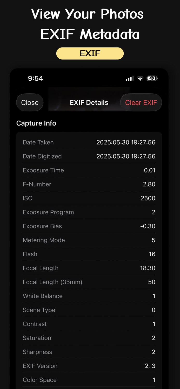 PixInfo Exif Metadata Viewer