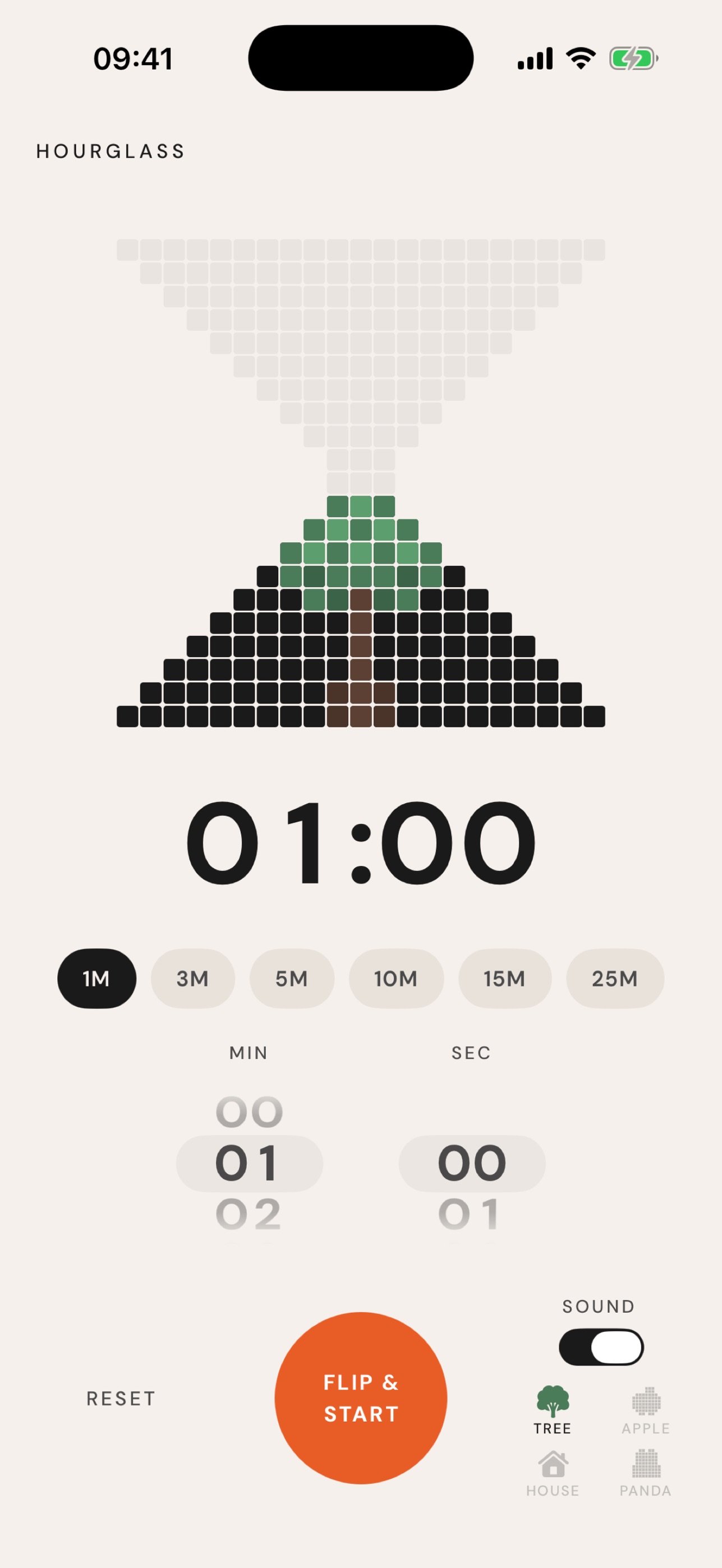 Screenshot 1 of Pixel Hourglass