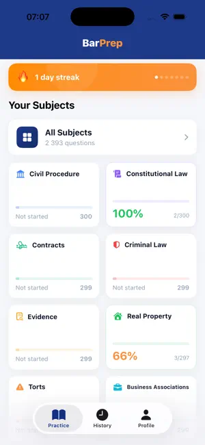 BarPrep: NextGen Bar Exam Prep screenshot 1