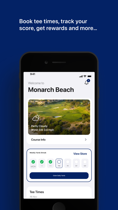 Monarch Beach Golf Tee Times Screenshot