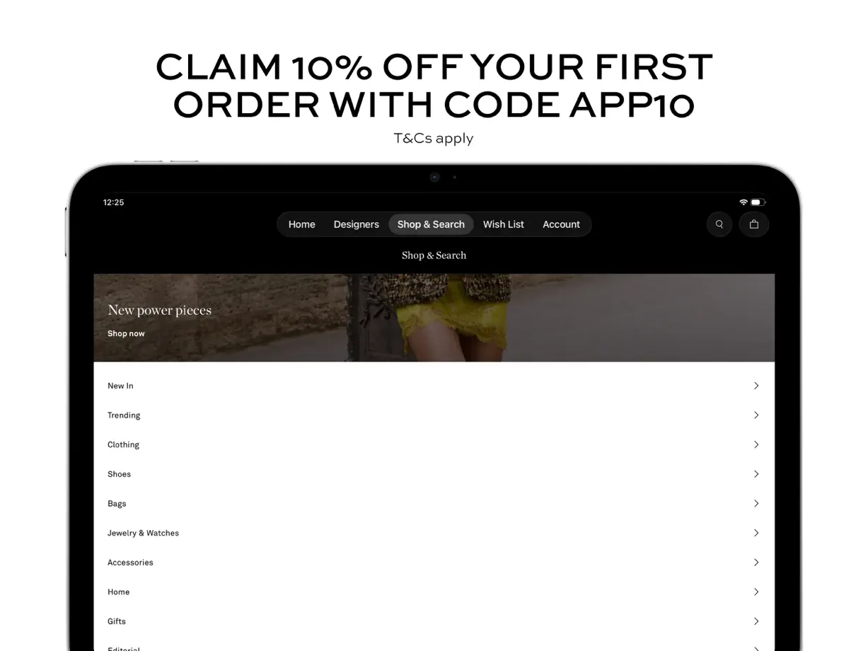 NET-A-PORTER iPad screenshot 3