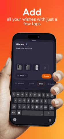 wshz: your wishes & wishlists iPhone screenshot