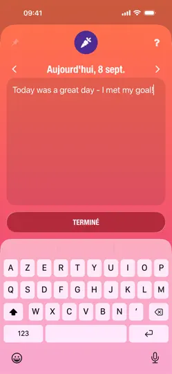 Capture d'écran de Streaks sur iPhone 5