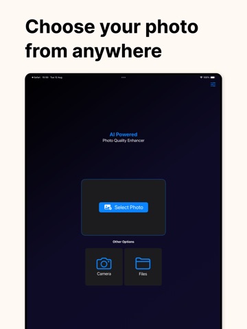 Blurry Photo Fixer. iPad screenshot