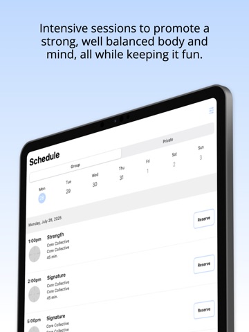 Core Collective NZ. iPad screenshot