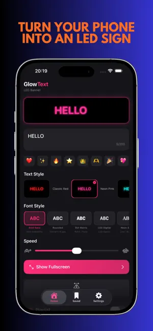 GlowText: LED Banner screenshot 2