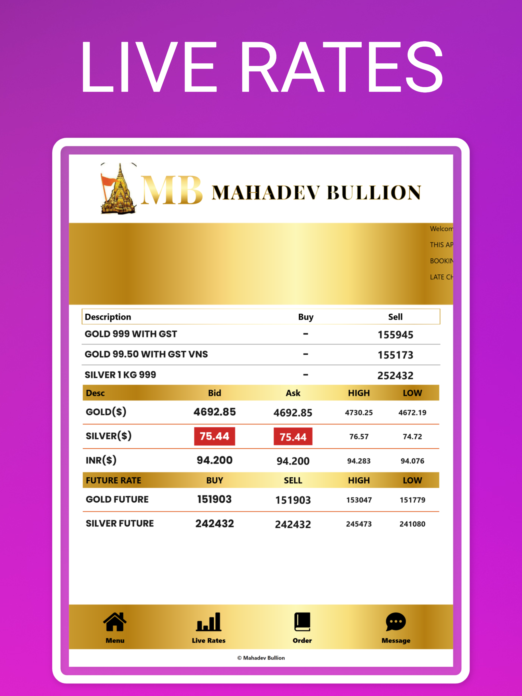 Mahadev Bullion screenshot 9