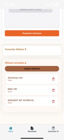 PlacaCar: FIPE e anúncios iPhone screenshot