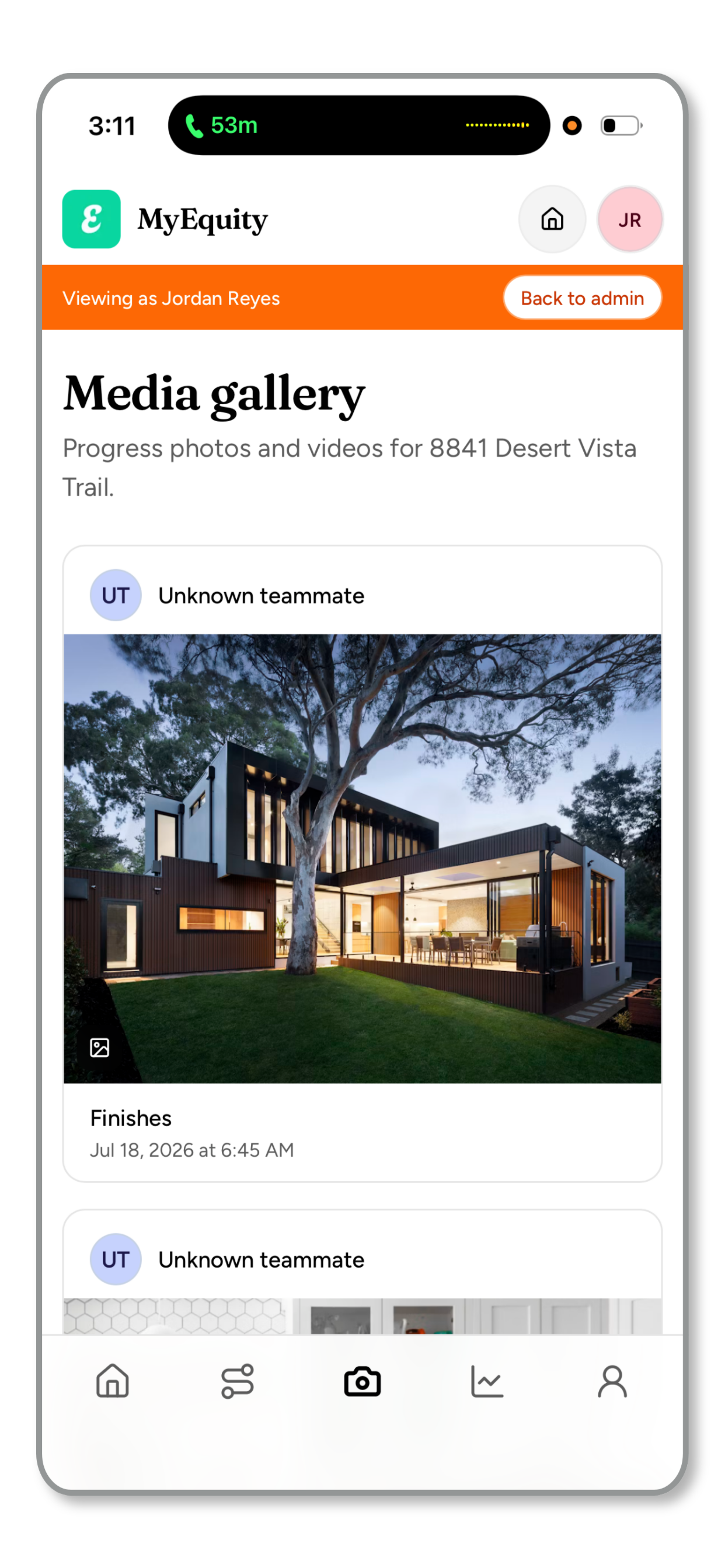 MyEquity. screenshot 2
