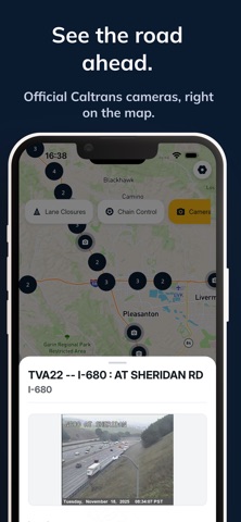 California Roads iPhone screenshot