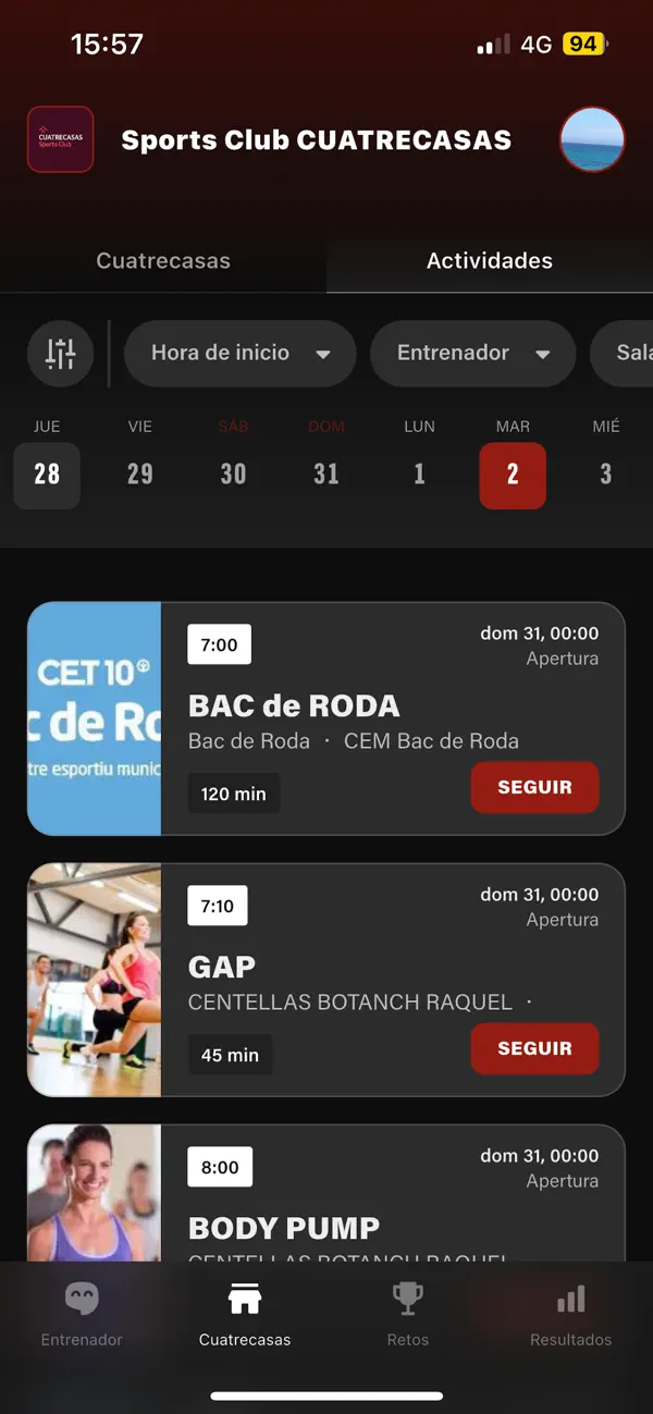 Screenshot #2 pour Sports Club Cuatrecasas
