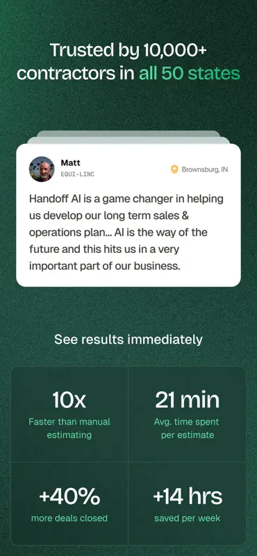 Handoff Construction Estimator screenshot 8 of 8