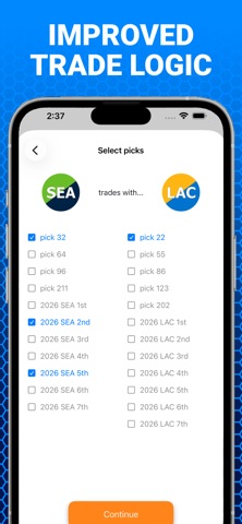MockOut - NFL Draft Simulator screenshot
