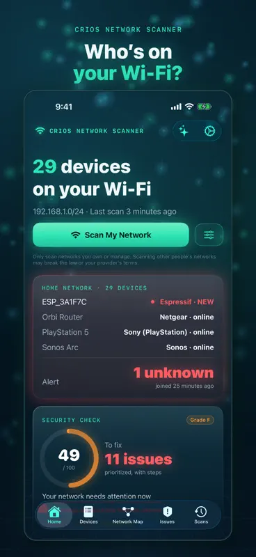 Crios: Network IP Port Scanner screenshot 1 of 10