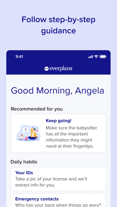 Screenshot 2 of Everplans App