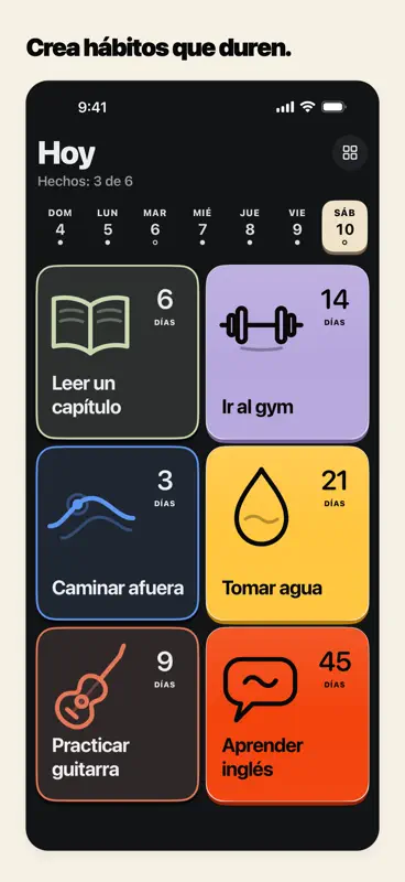 Keep On: Hábitos diarios screenshot 1 of 7