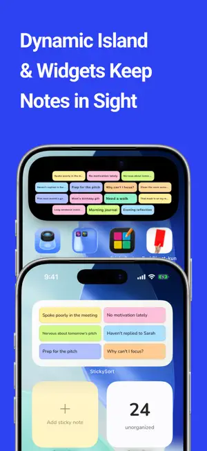 Lock Screen Notes: StickySort screenshot 2