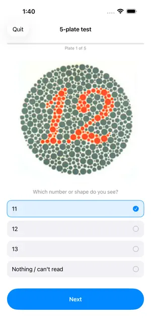 Color-Blindness Test screenshot 4