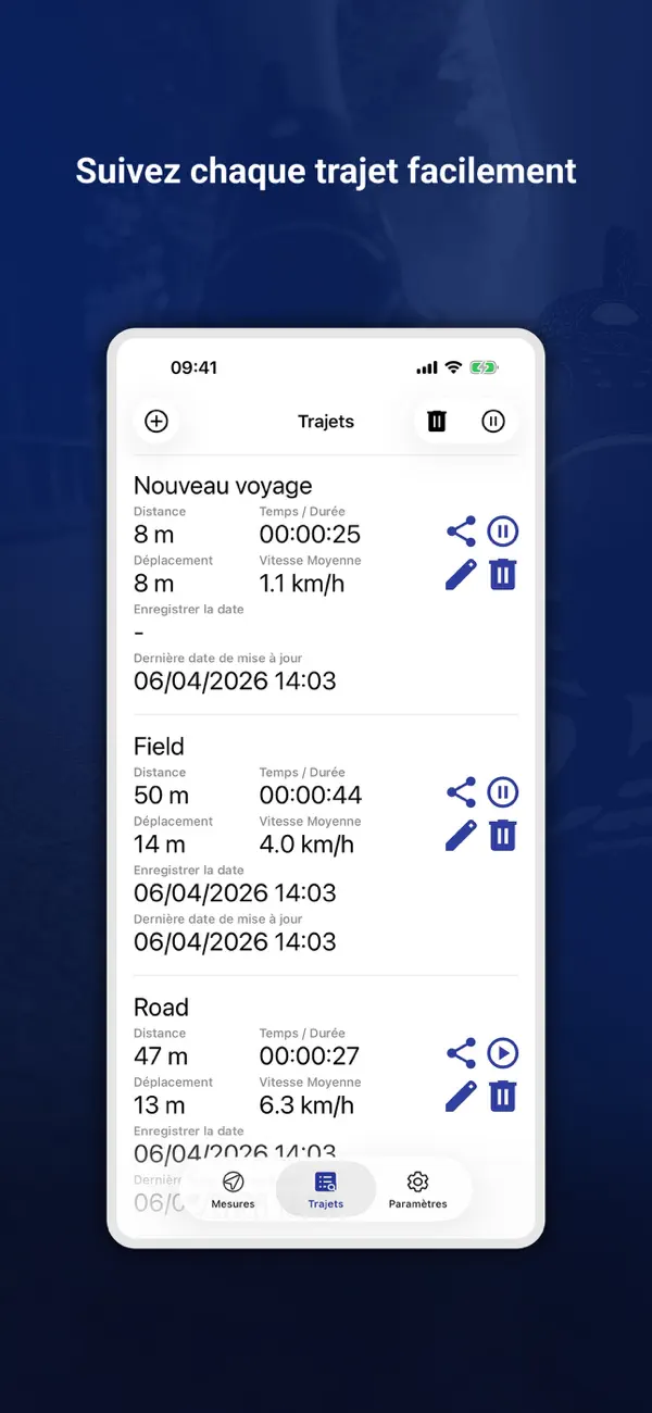 Screenshot #2 pour Odomètre GPS ·