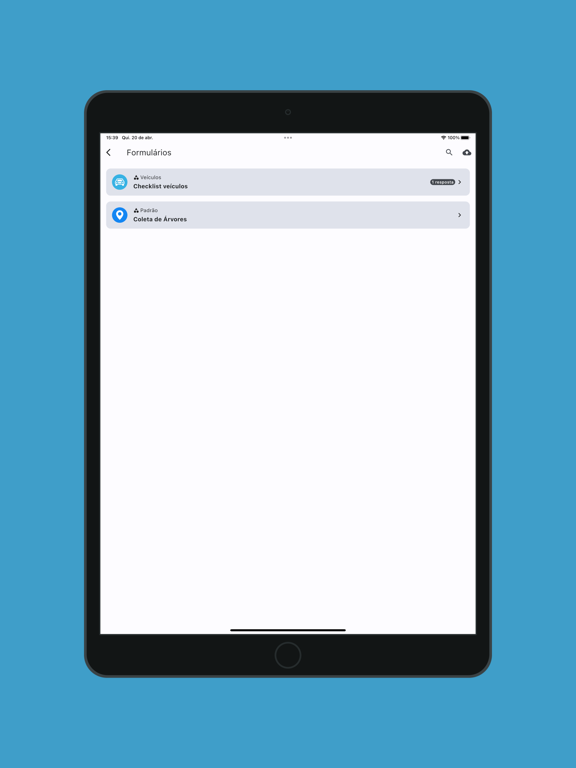 eForms iPad app afbeelding 1