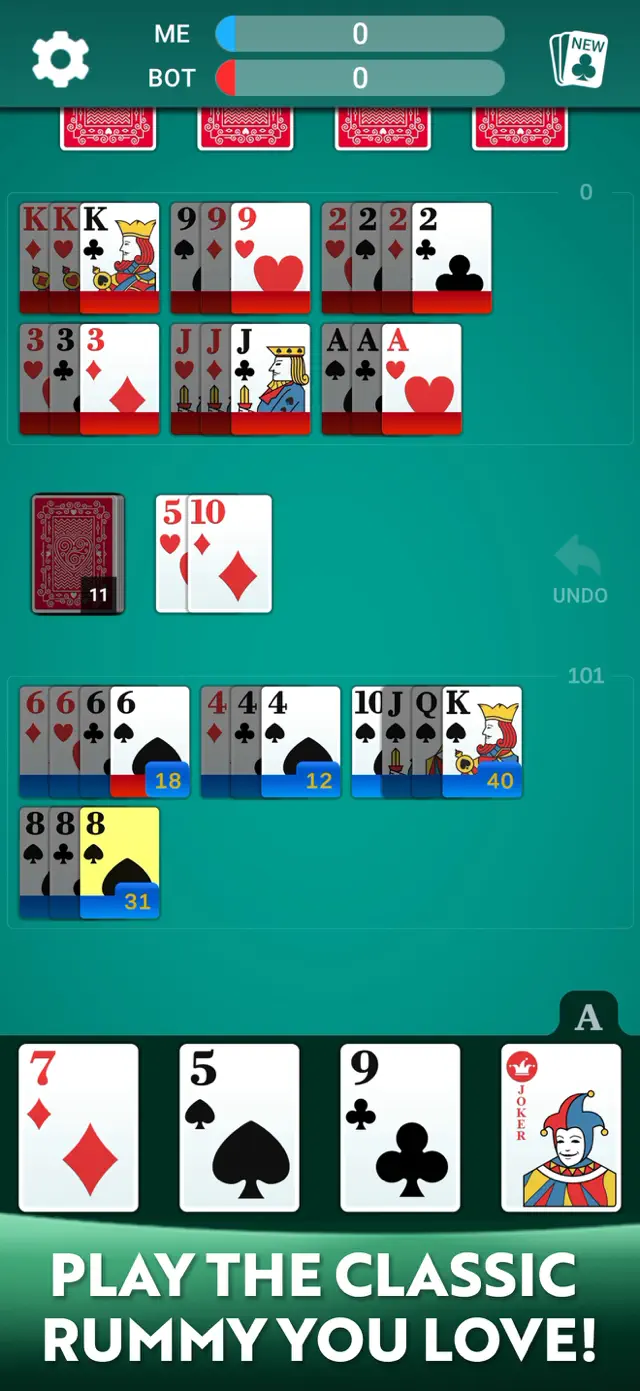 Rummy 500 - Card Game * screenshot 9