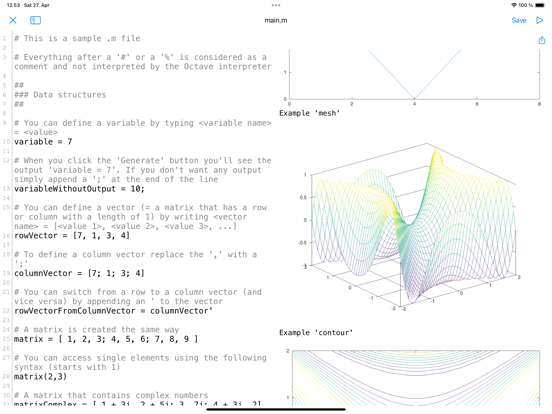 Screenshot #4 pour Anoc Octave Editor