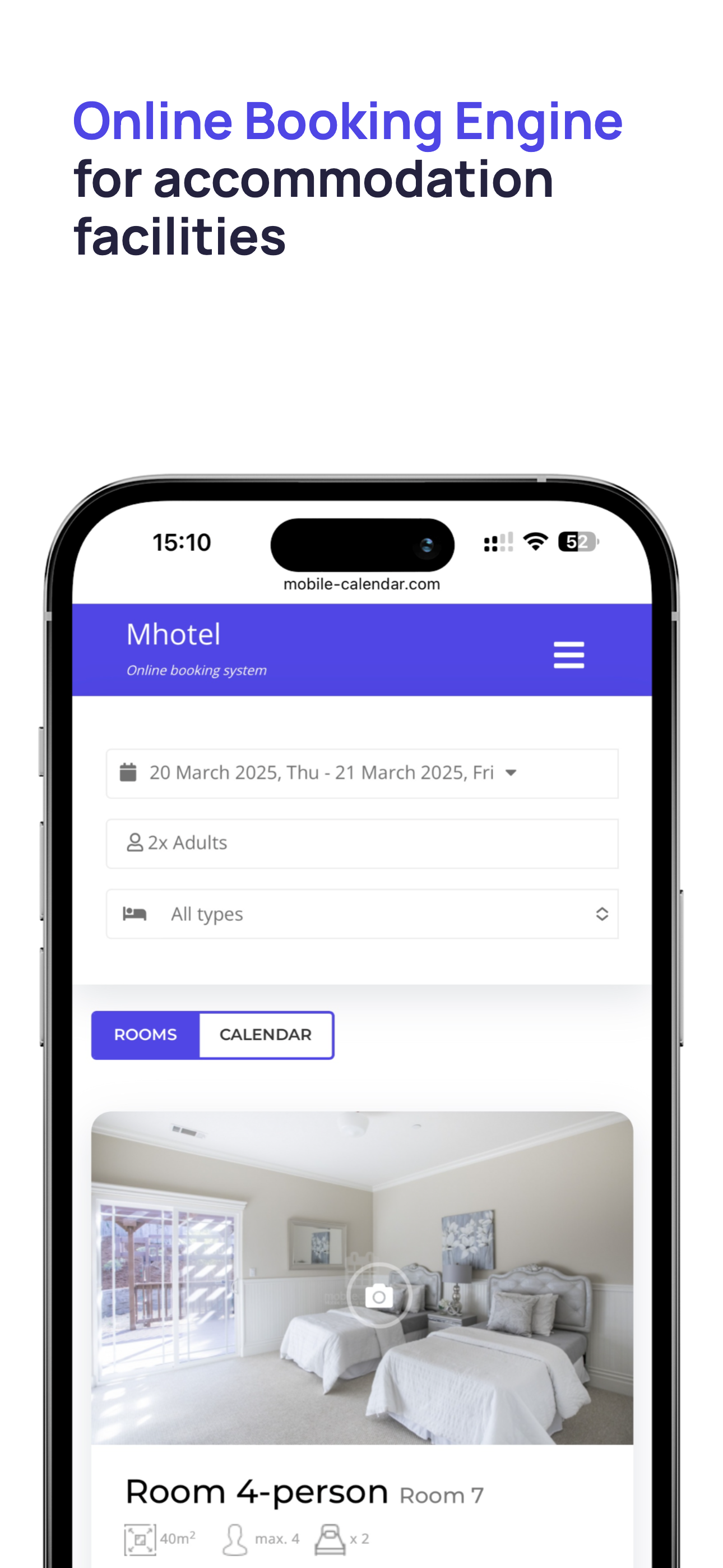 mobile-calendar booking system screenshot 5