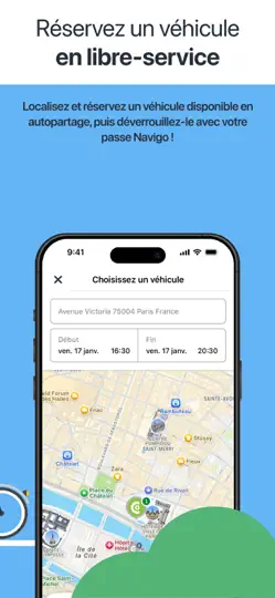 Capture d'écran de Île-de-France Mobilités sur iPhone 6
