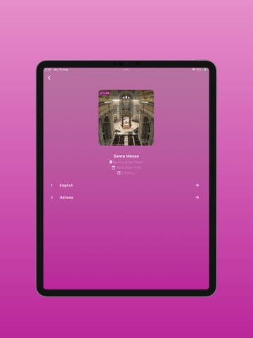 Vatican Vox iPad screenshot