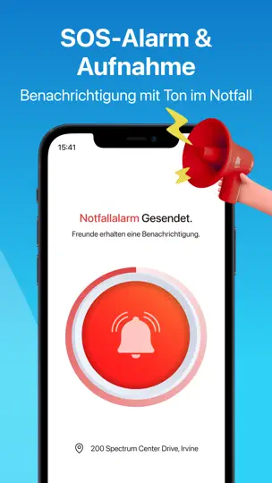 Screenshot von ISharing: Live Standort Teilen auf dem iPhone 4