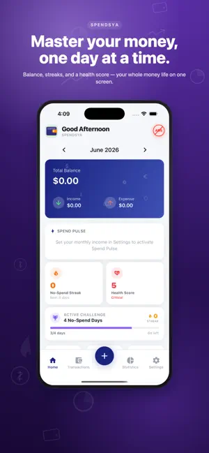 Spendsya: Budget & Money Track screenshot 1
