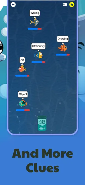 Clue Fish - Word Puzzle Game screenshot 4