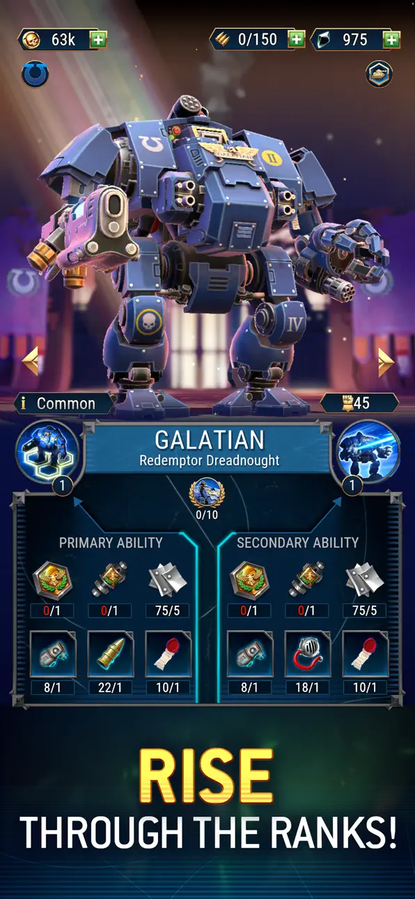 Warhammer 40,000: Tacticus ™ iOS Mod IPA screenshot 3 - iOS game interface