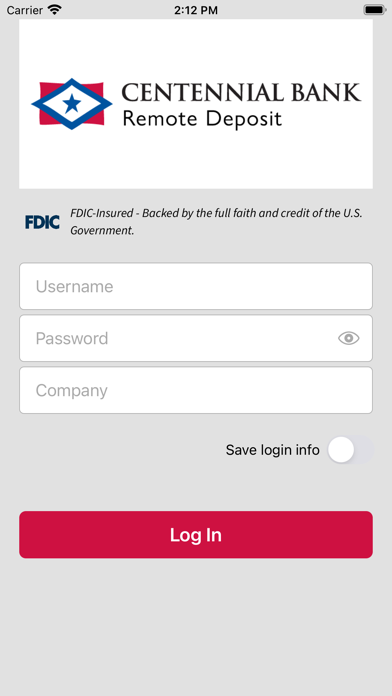 BusinessRDC by Centennial Bank Screenshot
