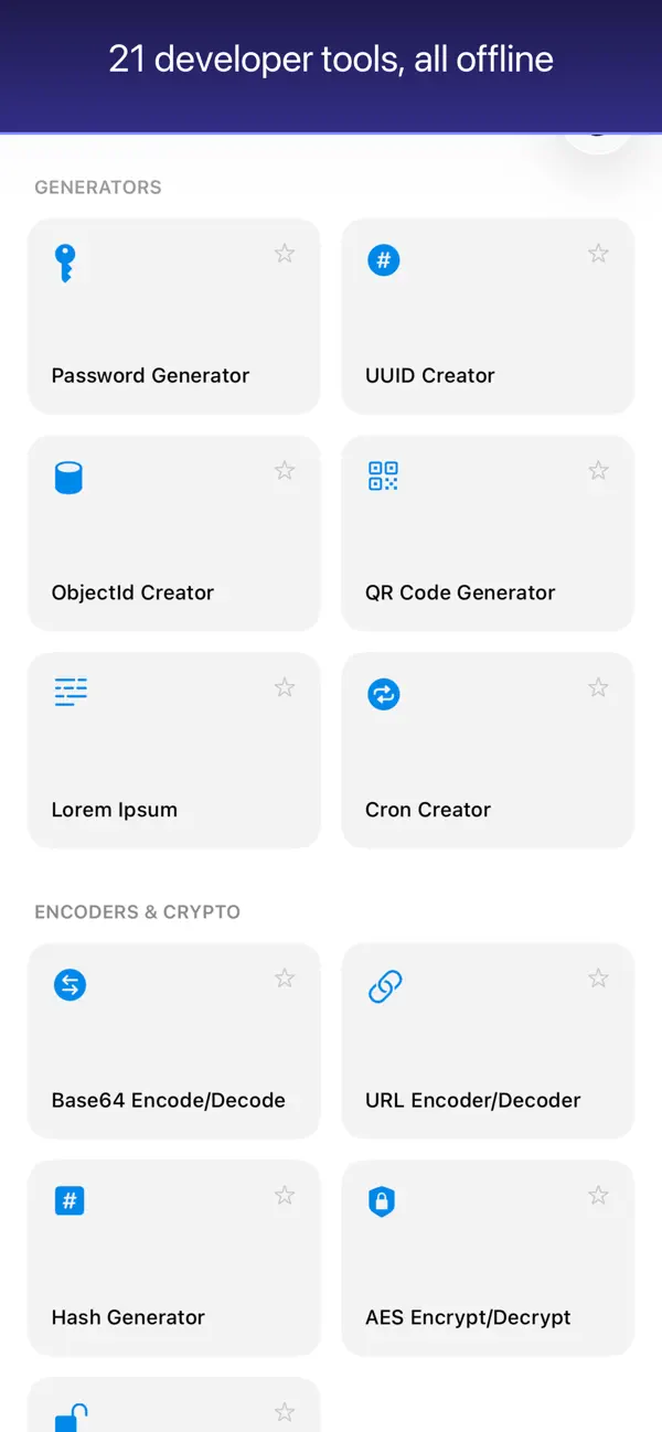 #1. DevForge - Developer Tools (iOS) De: Serhat KOSE
