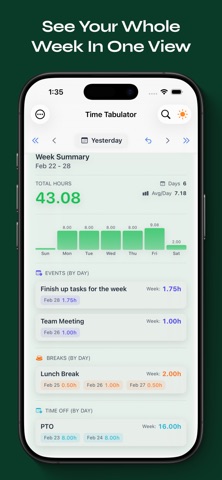 Time Tabulator screenshot