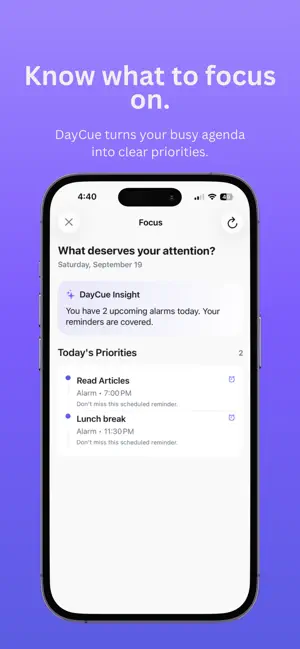 DayCue:Your daily agenda agent screenshot 2