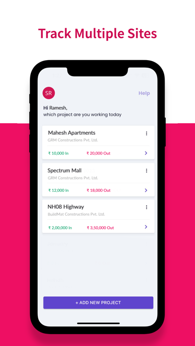 Onsite Construction App Screenshot