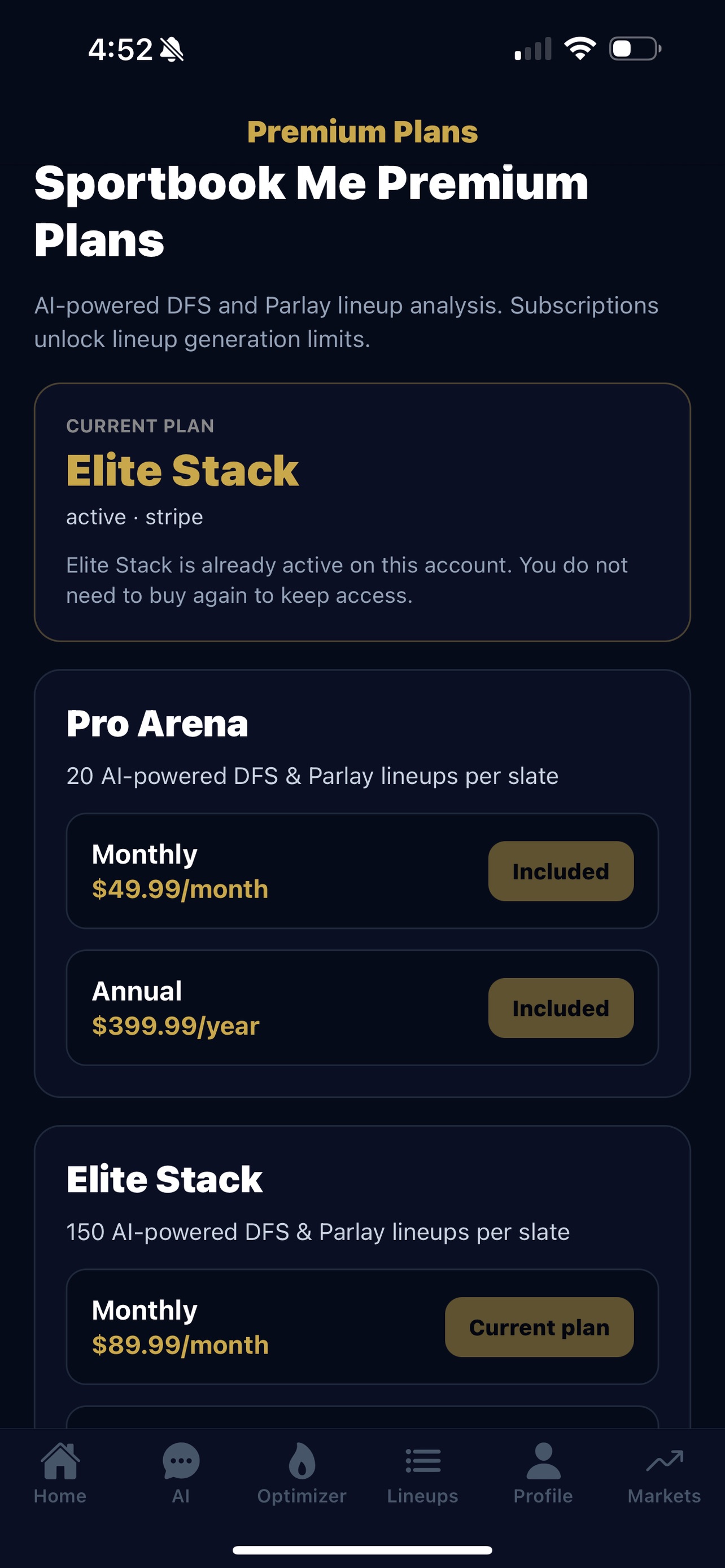 Screenshot 8 of Sportbook Me DFS AI