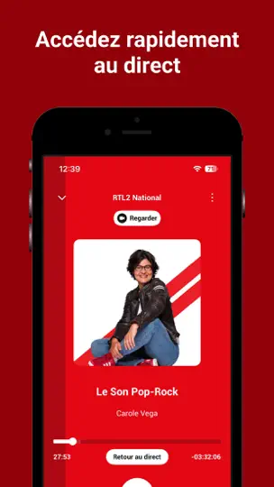 Capture d'écran de RTL2 - Le Son Pop-Rock sur iPhone 2