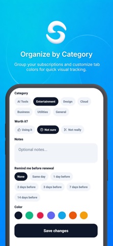 Submos - Subscription Tracker Screenshot 5 of 5