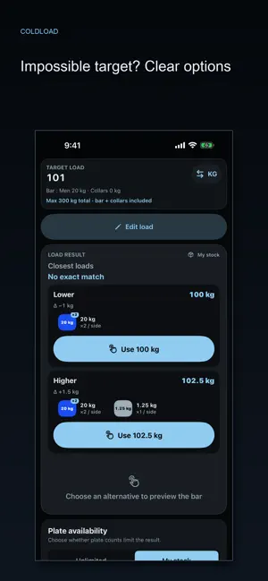 ColdLoad: Plate Calculator screenshot 3