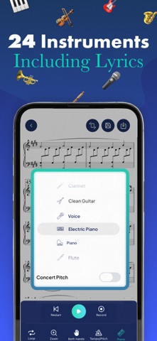 Sheet Music Reader Halbestunde iPhone screenshot