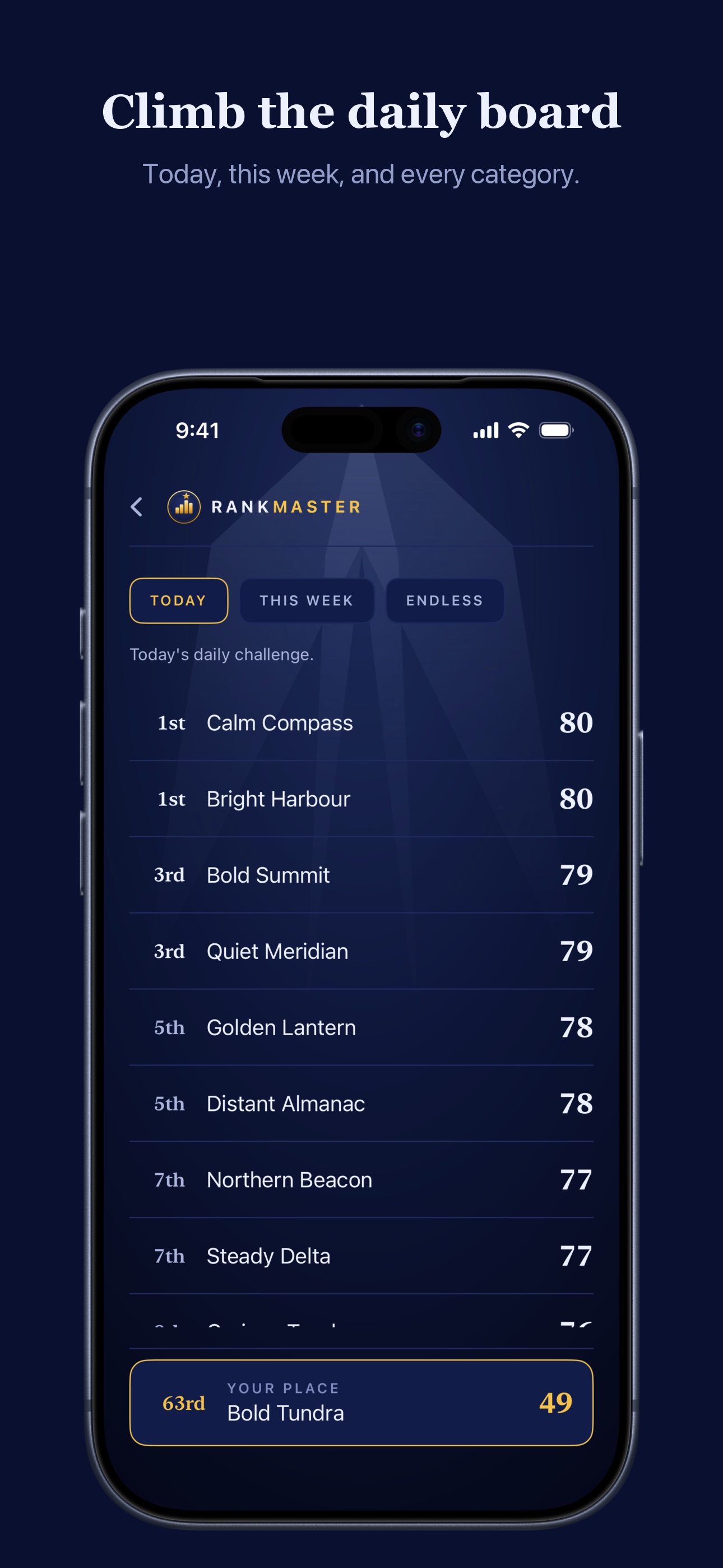 Screenshot 4 of RankMaster: Daily Trivia Quiz