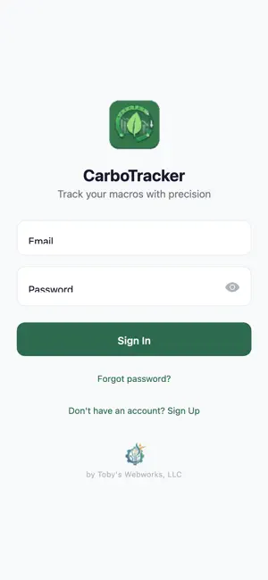 CarboTracker screenshot 1