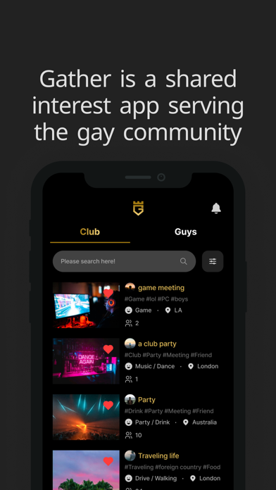 GATHER-gay gathering & dating Screenshot