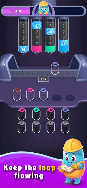 Bottle Loop: Color Fill Puzzle screenshot 2