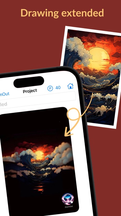 ZoomOut - Out paint your photo Screenshot