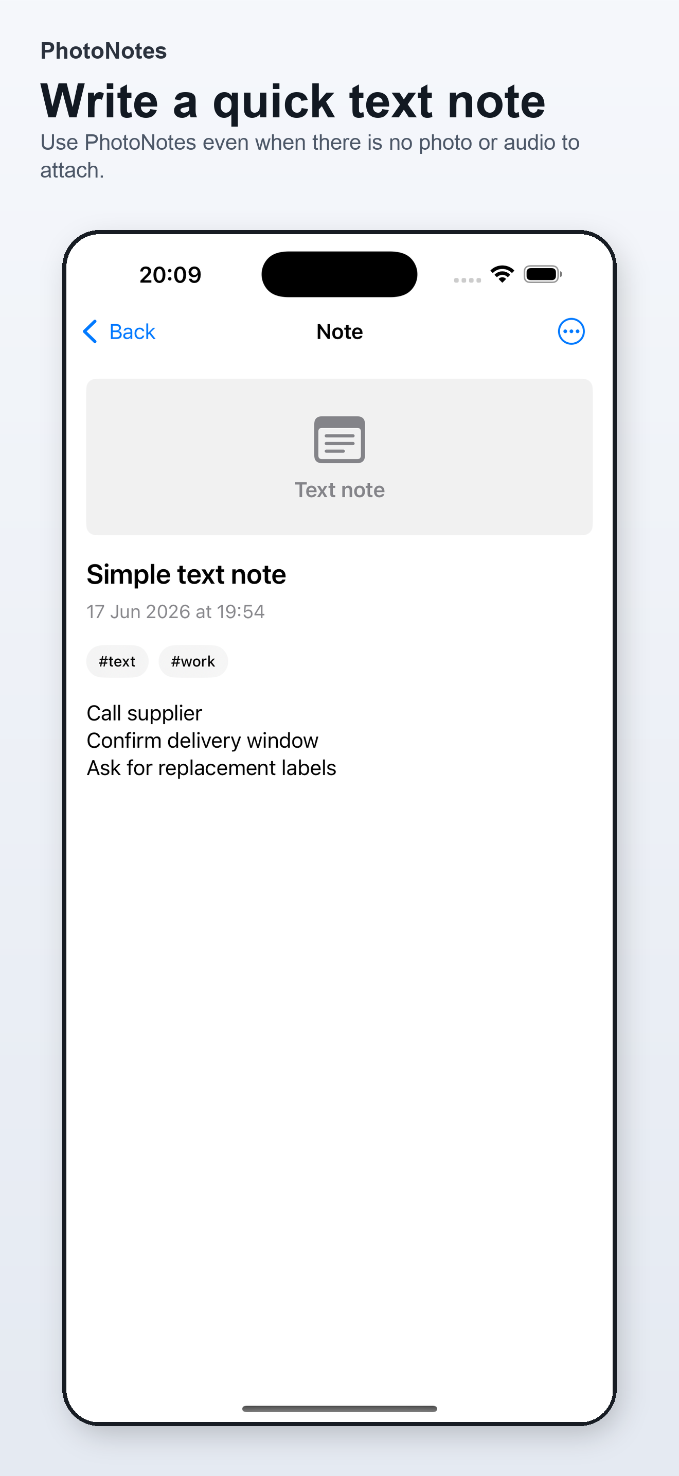 PhotoNotes: Light Notes screenshot 5